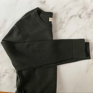 Club Monaco dark green merino wool sweater